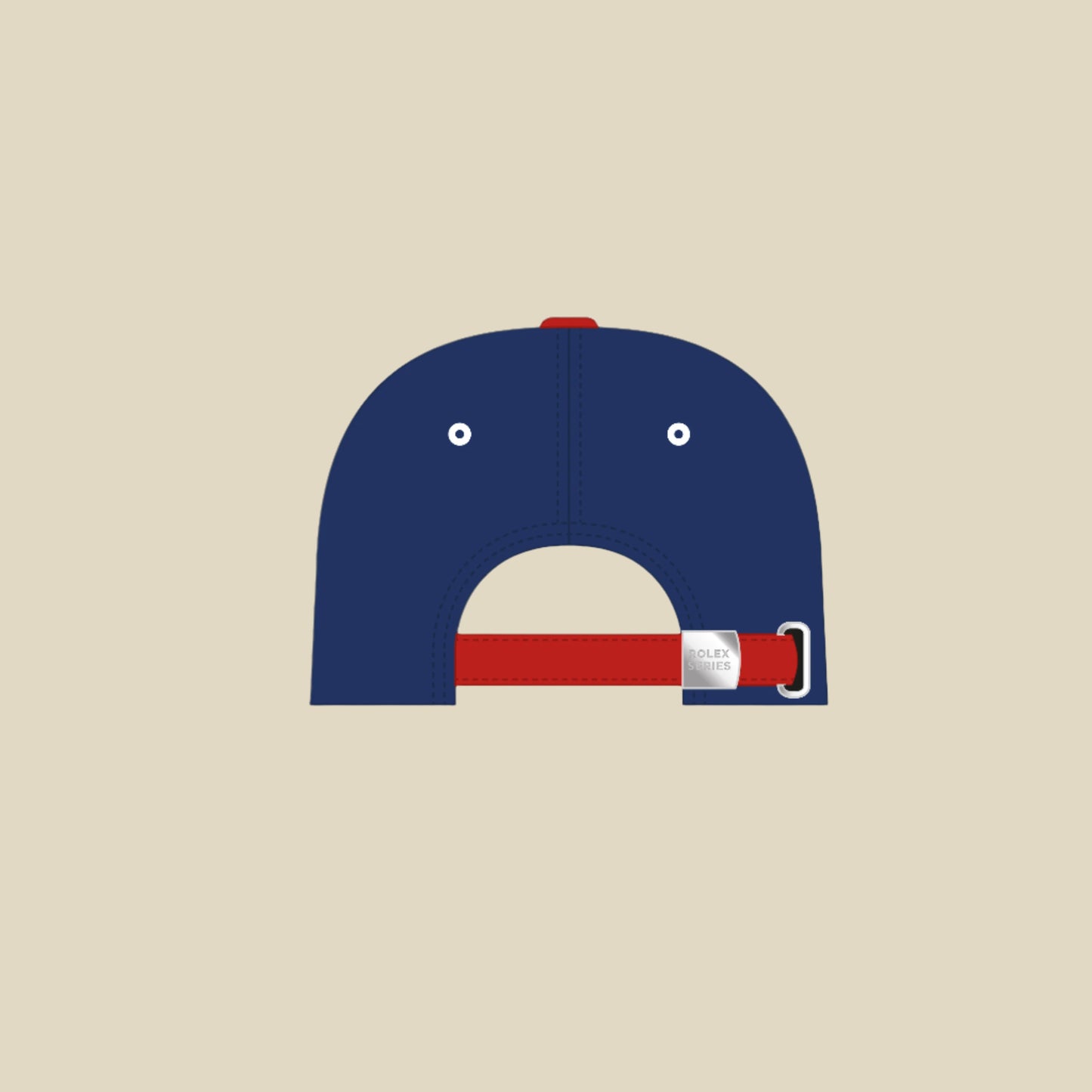 rolex series navy hat back view