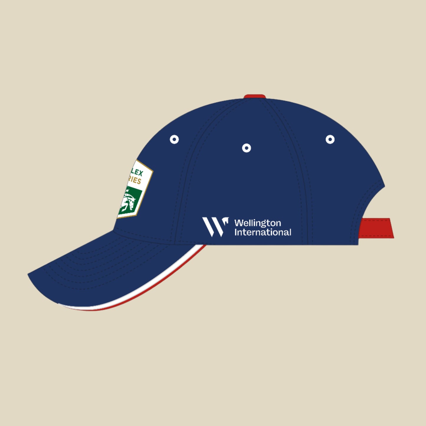 rolex series navy hat side view