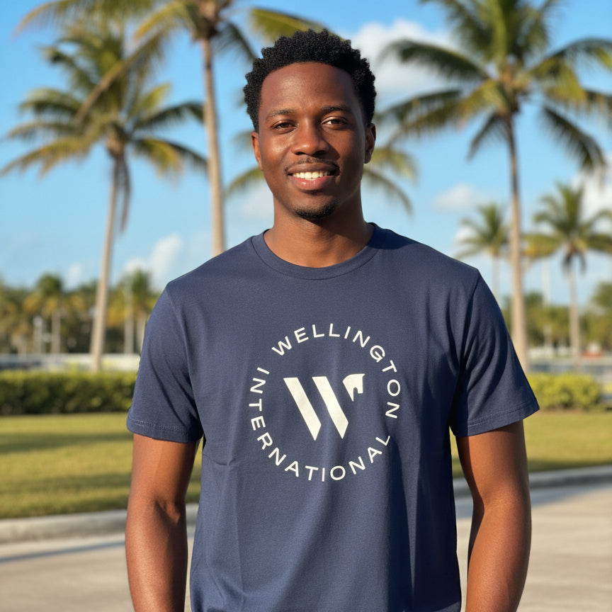 wellington international navy tshirt man