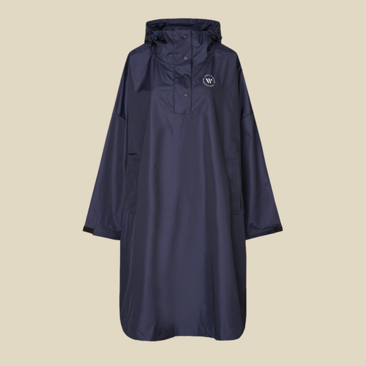 wellington international rain poncho in navy