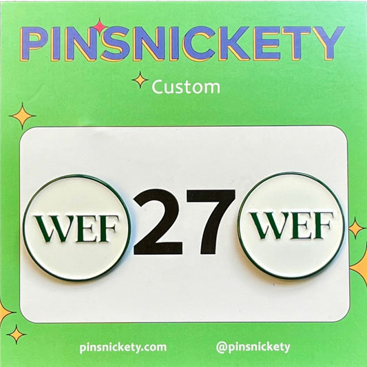 WEF x Pinsnickety Number Pins