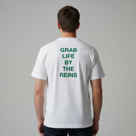 "Grab Life by the Reins" Mens T-Shirt