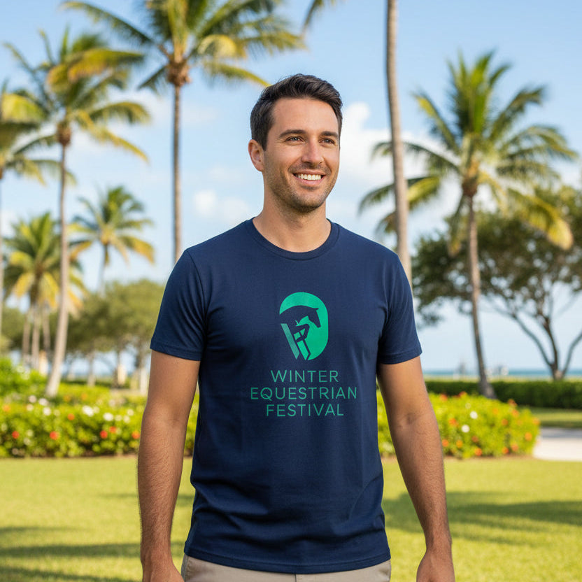 Winter Equestrian Festival Men's Full Logo T-shirt