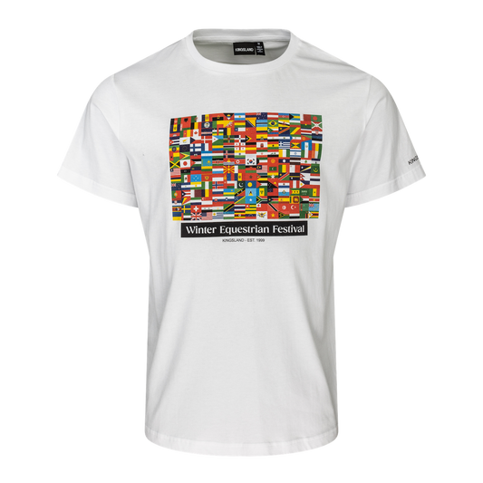 WEF Flag Print Mens T-shirt