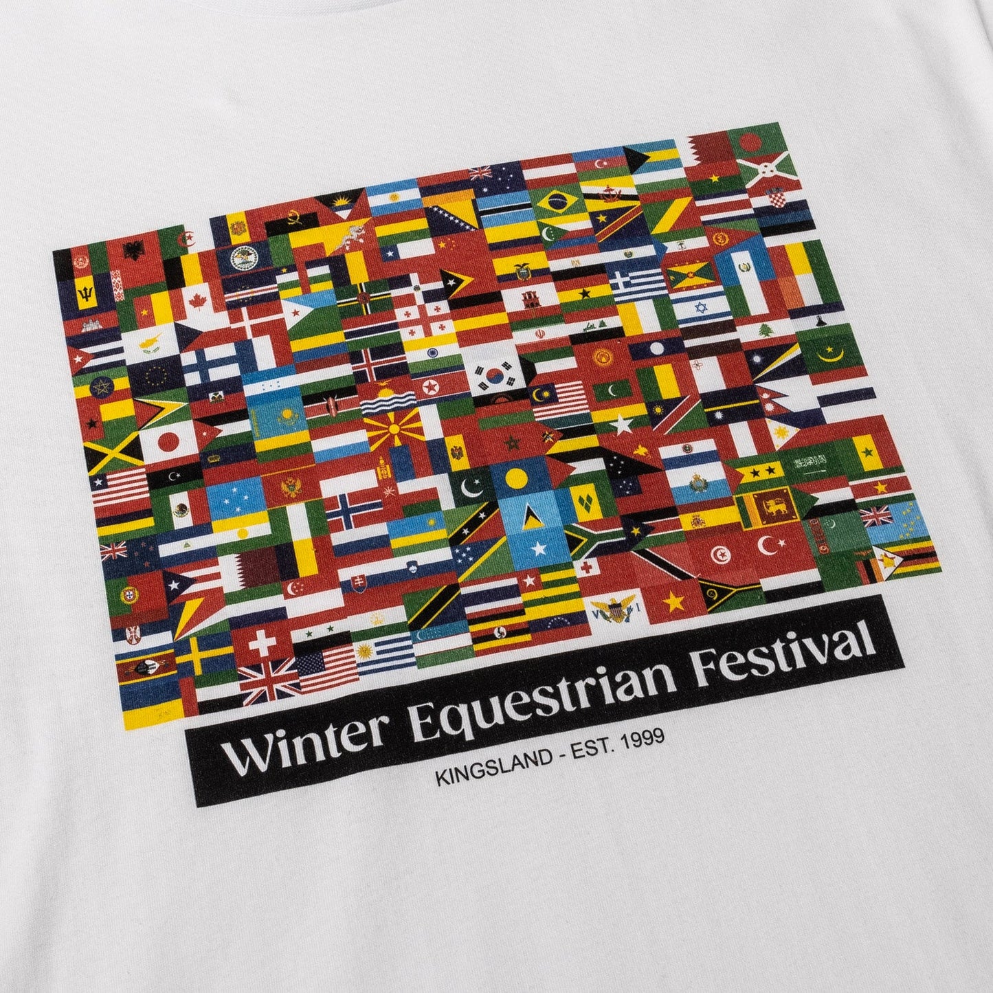 WEF Flag Print Mens T-shirt